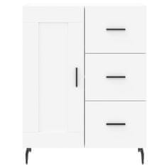 Greatstore Skříň highboard bílá 69,5 x 34 x 180 cm kompozitní dřevo