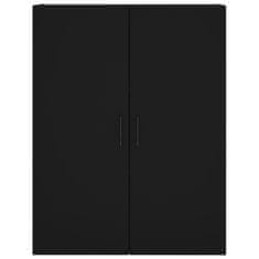 Greatstore Skříň highboard černá 69,5 x 34 x 180 cm kompozitní dřevo