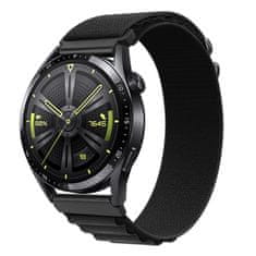 BStrap Nylon Loop řemínek na Samsung Galaxy Watch 3 45mm, black