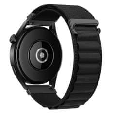 BStrap Nylon Loop řemínek na Samsung Galaxy Watch 3 45mm, black