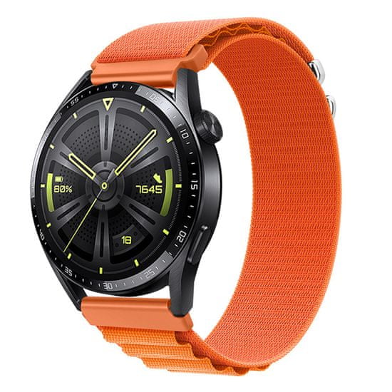 BStrap Nylon Loop řemínek na Xiaomi Amazfit GTR 2 / GTR 47mm, orange