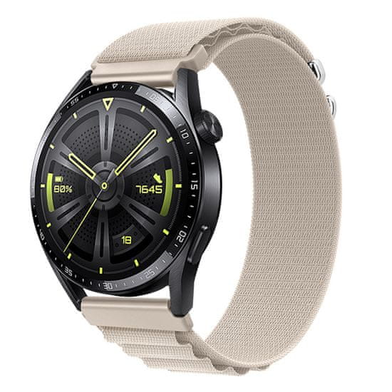 BStrap Nylon Loop řemínek na Huawei Watch GT3 46mm, starlight
