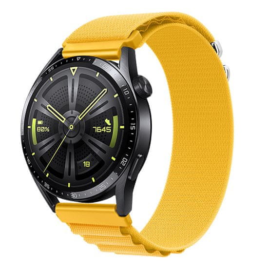 BStrap Nylon Loop řemínek na Samsung Galaxy Watch 3 41mm, yellow