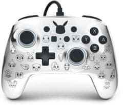 Power A Enhanced Wired Controller, Pikachu Black & Silver (SWITCH) (1522785-01)