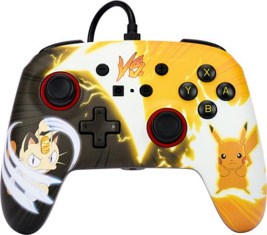 Power A Enhanced Wired Controller, Pokémon: Pikachu vs. Meowth (SWITCH) (NSGP0039-02)