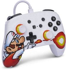 Power A Enhanced Wired Controller, Fireball Mario (SWITCH) (1526549-01)