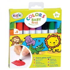 Aladine Fixy s kulatým hrotem Aladine Colors Baby First 8 ks