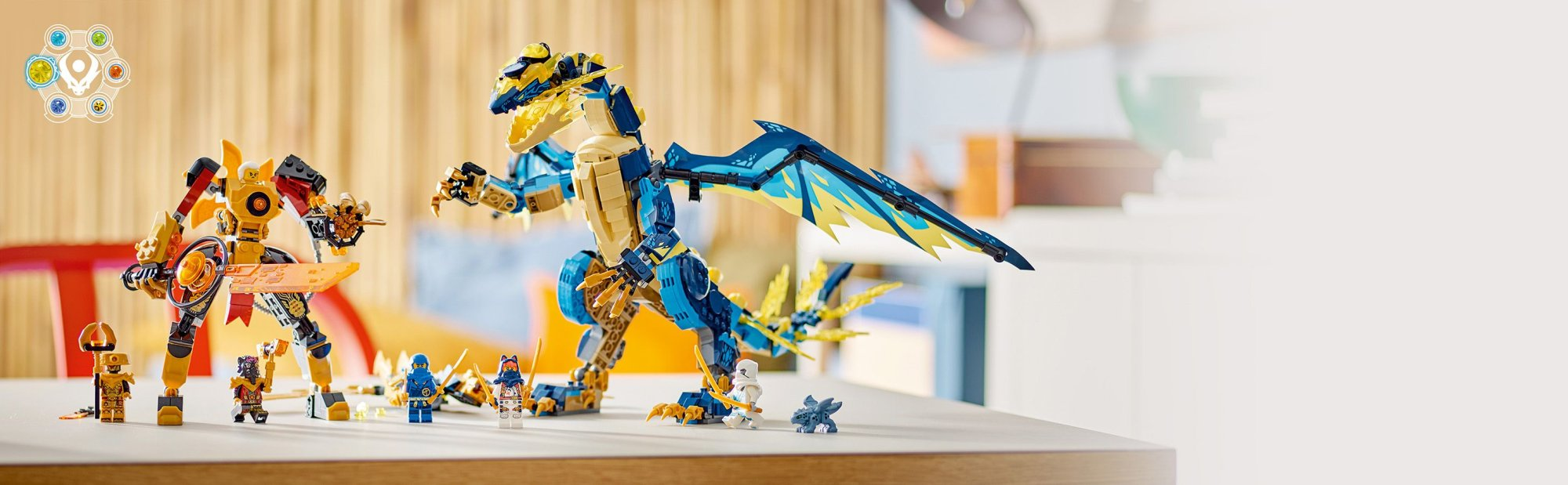 LEGO Ninjago 71796 Živelný drak proti robotovi císařovny