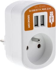 Retlux RPC 70 WH Zás. s 2xUSB, 5V/2100mA