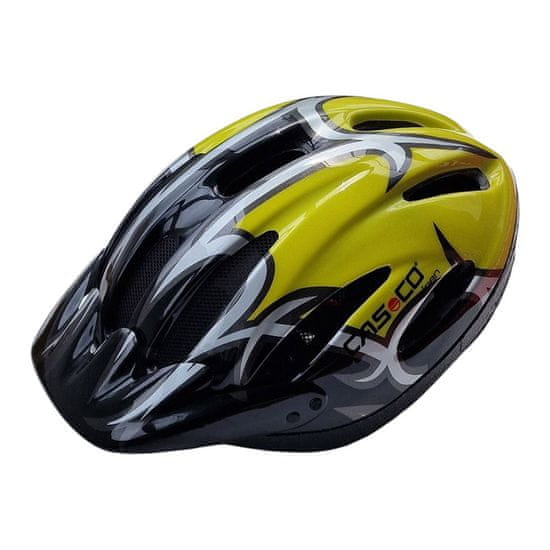 CASCO Alpen červno-žlutá lesklá, vel. M 54-57cm