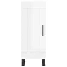 Vidaxl Skříň highboard bílá s vysokým leskem 34,5x34x180 cm kompozit