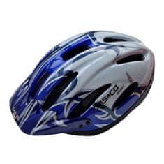 CASCO Alpen modro-bílá lesklá, vel. L 58-62cm