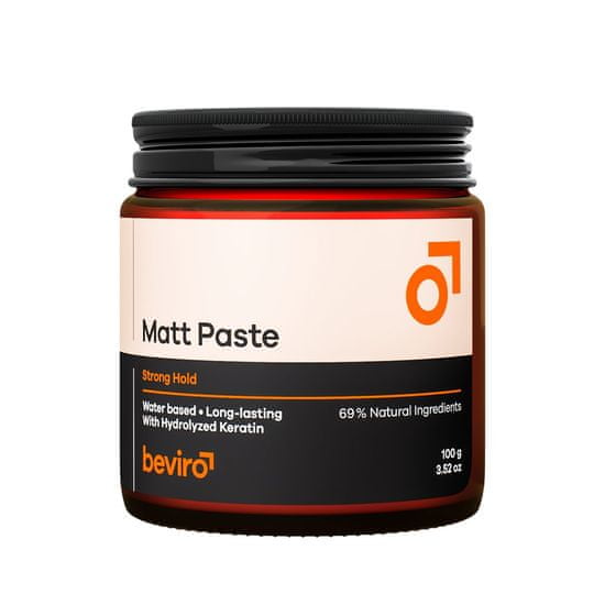 Beviro Matt Paste - matující pasta na vlasy se silnou fixací, 100g