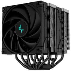 DEEPCOOL chladič AK620 Zero Dark / 2x120mm fan / 6x heatpipes / pro Intel i AMD/ komplet černý