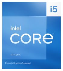 Intel Core i5-13400F / Raptor Lake / LGA1700 / max. 4,6GHz / 10C/16T / 20MB / 65W TDP / bez VGA / BOX