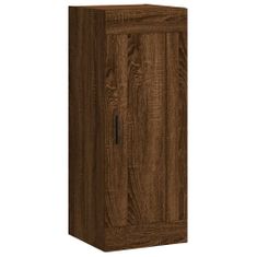 Vidaxl Skříň highboard hnědý dub 34,5 x 34 x 180 cm kompozitní dřevo