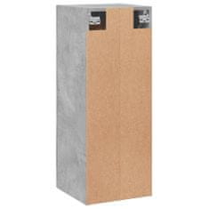 Vidaxl Nástěnná skříňka betonově šedá 34,5x34x90 cm kompozitní dřevo