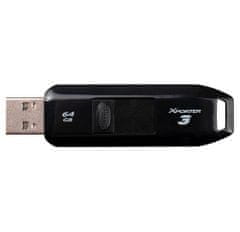 Patriot Xporter 3 64GB / USB 3.2 Gen 1 / vysouvací / plastová / černá