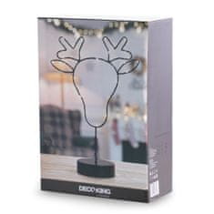 DecoKing LED Světelná dekorace Reindeer černá