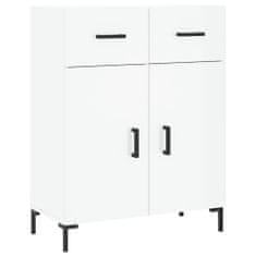 Vidaxl Skříň highboard lesklá bílá 69,5 x 34 x 180 cm kompozitní dřevo