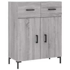 Vidaxl Skříň highboard šedá sonoma 69,5 x 34 x 180 cm kompozitní dřevo