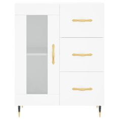 Vidaxl Skříň highboard bílá 69,5 x 34 x 180 cm kompozitní dřevo