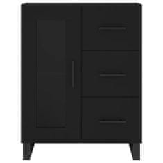 Vidaxl Skříň highboard černá 69,5 x 34 x 180 cm kompozitní dřevo