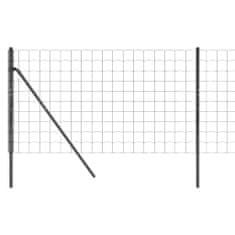 Vidaxl Drátěný plot antracitový 1,1 x 10 m pozinkovaná ocel