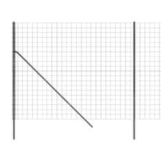 Vidaxl Drátěný plot antracitový 1,8 x 10 m pozinkovaná ocel