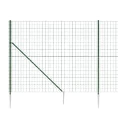 Vidaxl Drátěný plot s kotevními hroty zelený 2,2 x 10 m