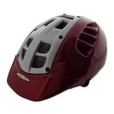 CASCO Esprit vínově červená-stříbrná, vel. M vel. 54-58 cm