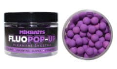 Mikbaits Boilies Fluo Pop-Up - Pikantní Švestka - 10 mm