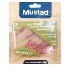 Mustad AJI Worm - Plu - Plu - barva UV Clear Chatreuse (MAJI-PLU-2-5)