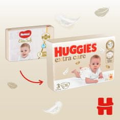 Huggies Extra Care pleny jednorázové 3 (6-10 kg) 72 ks