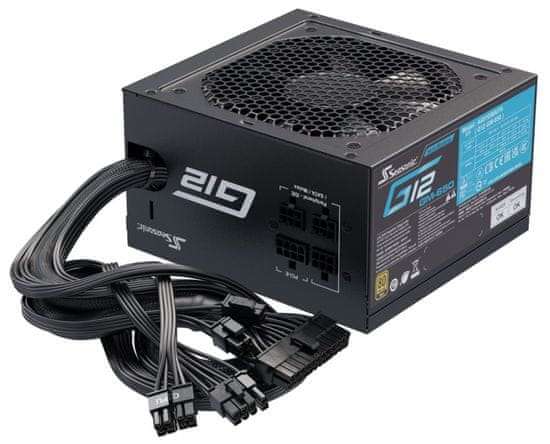 Seasonic zdroj G12-GM-650 Gold / 650W / ATX / 120mm fan / semi-modulární / 80PLUS Gold