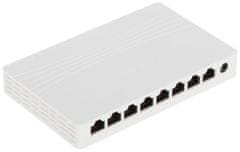 Hikvision switch DS-3E0508D-E/ 8x port/ 10/100/1000 Mbps RJ45 ports/ 16 Gbps/ napájení 9 VDC, 0.6 A