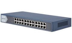 Hikvision switch DS-3E0524-E(B)/ 24x port/ 10/100/1000 Mbps RJ45 ports/ 48 Gbps/ napájení 220 VAC, 0.7 A