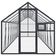 Petromila Voliéra antracitová 1,79 x 8 x 1,85 m hliník