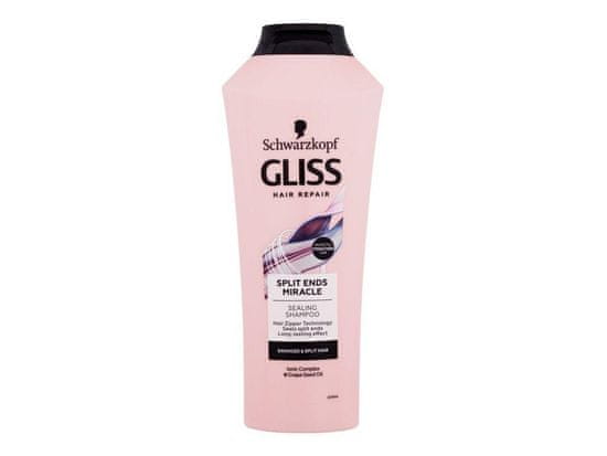 Schwarzkopf 400ml gliss split ends miracle sealing shampoo,