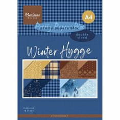 Kraftika Sada oboustranných papírů a4 winter hygge