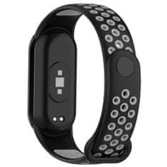 Drakero Silikonový řemínek performance pro Mi Band 8 černo-šedý