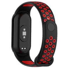 Drakero Silikonový řemínek performance pro Mi Band 8 černo-červený