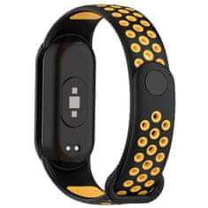 Drakero Silikonový řemínek performance pro Mi Band 8 černo-žlutý