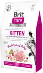 Brit Care Cat Grain-Free Kitten Healthy Growth & Development Chicken+Turkey 2 kg