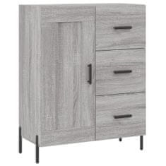 Vidaxl Skříň highboard šedá sonoma 69,5 x 34 x 180 cm kompozitní dřevo