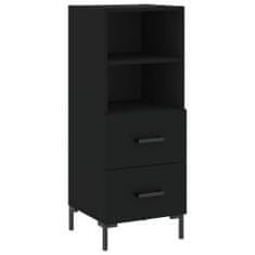 Vidaxl Skříň highboard černá 34,5 x 34 x 180 cm kompozitní dřevo