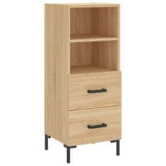 Vidaxl Skříň highboard dub sonoma 34,5 x 34 x 180 cm kompozitní dřevo