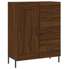 Vidaxl Skříň highboard hnědý dub 69,5 x 34 x 180 cm kompozitní dřevo