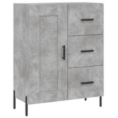 Vidaxl Skříň highboard betonově šedá 69,5x34x180 cm kompozitní dřevo