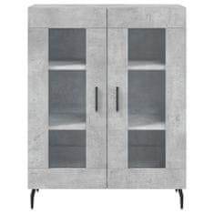 Vidaxl Skříň highboard betonově šedá 69,5x34x180 cm kompozitní dřevo